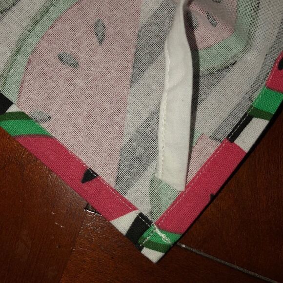 Mabelle Home Collection Watermelon Print Cotton Apron - Picture 5 of 8